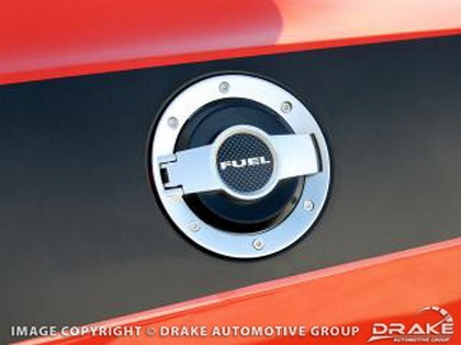 Drake Automotive Billet Satin Fuel Door Dodge Challenger - Click Image to Close